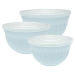 Alice Pale Blue bowl with lid 2 stk fra GreenGate - Tinashjem